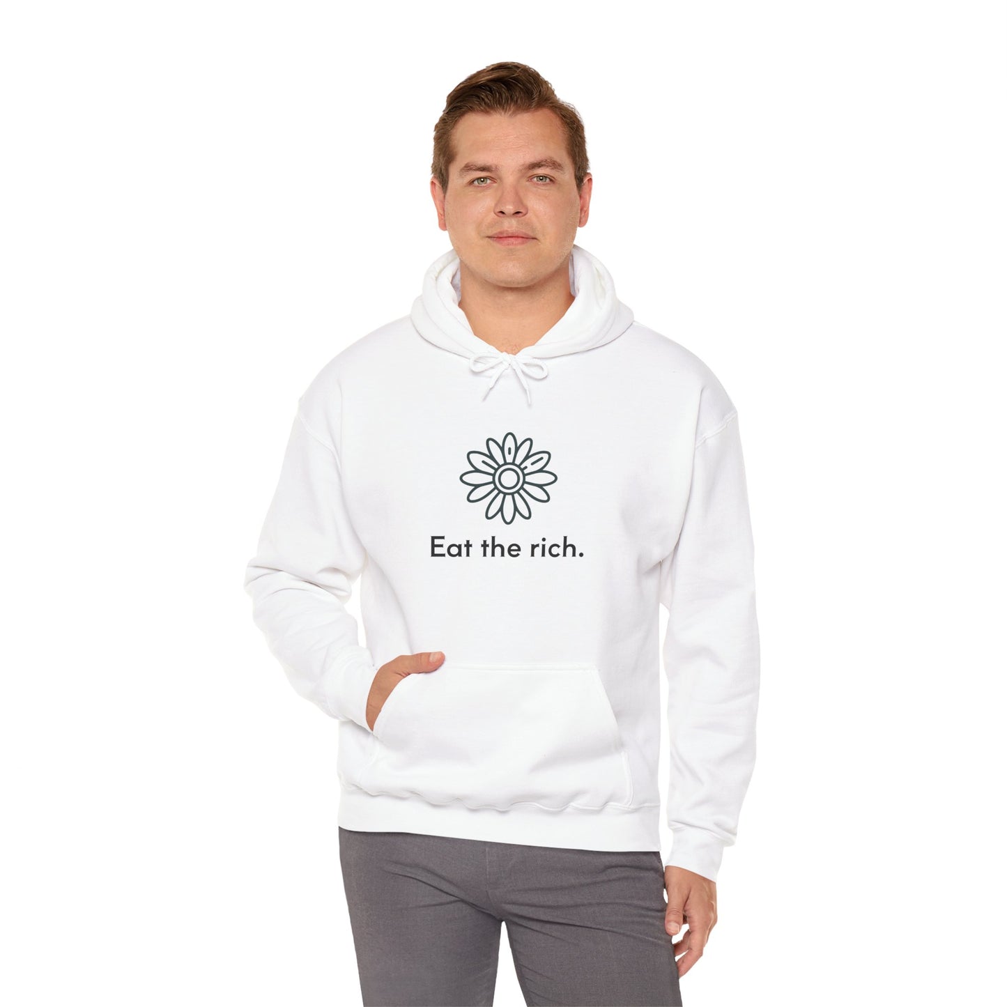 Daisy - Eat the Rich - Unisex Hooded Sweatshirt